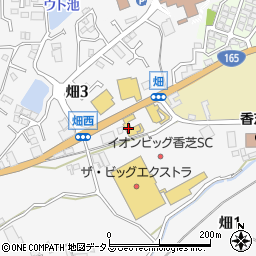 奈良県香芝市畑2丁目879周辺の地図