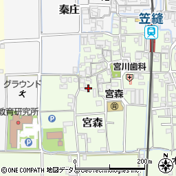 奈良県磯城郡田原本町宮森277-8周辺の地図