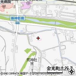 岡山県浅口市金光町大谷1758周辺の地図