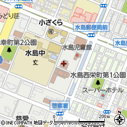 倉敷市水島公民館周辺の地図