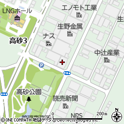 大阪富士工業泉北第二工場周辺の地図