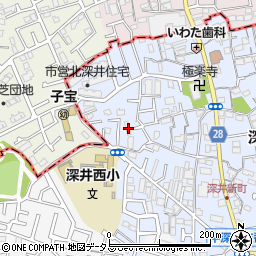 大阪府堺市中区深井北町936周辺の地図