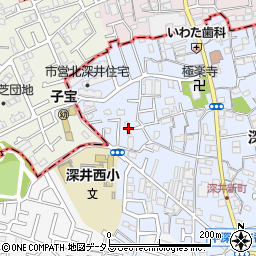 大阪府堺市中区深井北町936周辺の地図