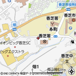 奈良県香芝市畑2丁目1481周辺の地図
