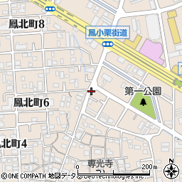 大阪府堺市西区鳳北町周辺の地図
