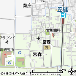 奈良県磯城郡田原本町宮森278周辺の地図