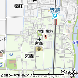 奈良県磯城郡田原本町宮森286周辺の地図