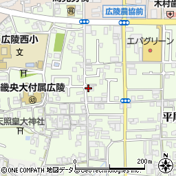奈良県広陵町（北葛城郡）平尾周辺の地図