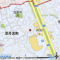 大阪府堺市中区深井北町552周辺の地図