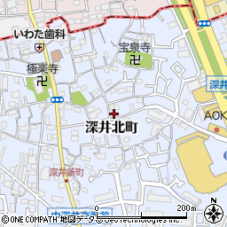 大阪府堺市中区深井北町83-3周辺の地図