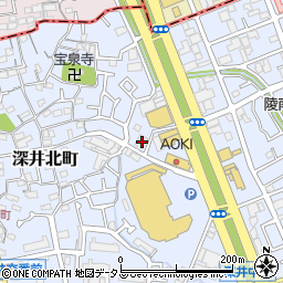 大阪府堺市中区深井北町646周辺の地図
