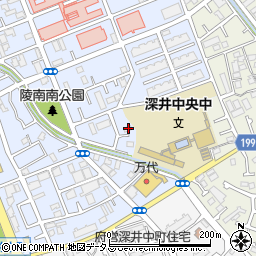 大阪府堺市中区深井北町3195周辺の地図
