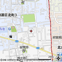 大阪府堺市東区日置荘原寺町473周辺の地図