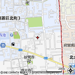 大阪府堺市東区日置荘原寺町473周辺の地図