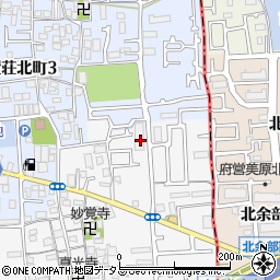 大阪府堺市東区日置荘原寺町471周辺の地図