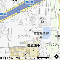 大阪府堺市美原区太井544-3周辺の地図