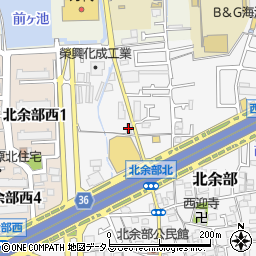 江川水道周辺の地図