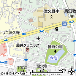 ユアサイド上野芝周辺の地図