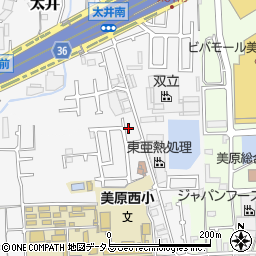 大阪府堺市美原区太井549-30周辺の地図