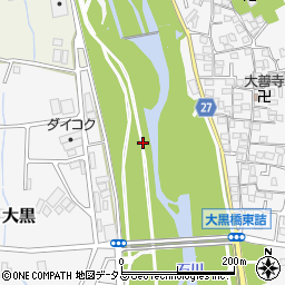 大阪府羽曳野市大黒周辺の地図