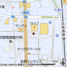 大阪府羽曳野市西浦1529周辺の地図