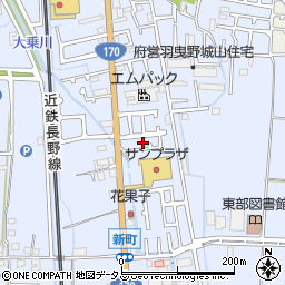 大阪府羽曳野市西浦1588-7周辺の地図