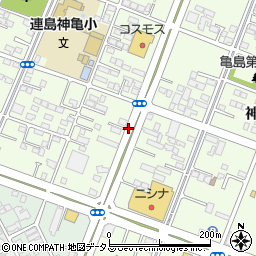 岡山県倉敷市神田周辺の地図