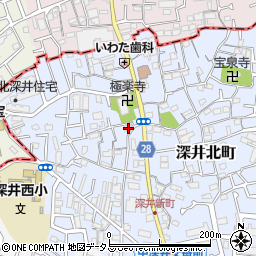 大阪府堺市中区深井北町111周辺の地図