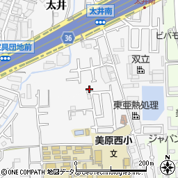 大阪府堺市美原区太井544-16周辺の地図
