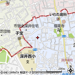 大阪府堺市中区深井北町936-1周辺の地図