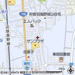 大阪府羽曳野市西浦1588-2周辺の地図