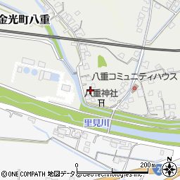 岡山県浅口市金光町八重199周辺の地図