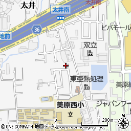 大阪府堺市美原区太井549-25周辺の地図