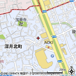 大阪府堺市中区深井北町552-1周辺の地図