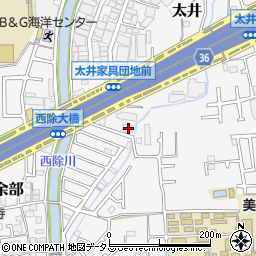 大阪府堺市美原区太井528-1周辺の地図