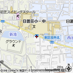 大阪府堺市東区日置荘原寺町15周辺の地図