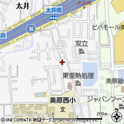 大阪府堺市美原区太井549-28周辺の地図