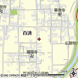 奈良県北葛城郡広陵町百済1012-2周辺の地図