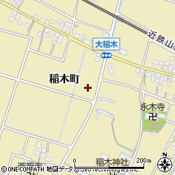 三重県松阪市稲木町周辺の地図