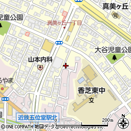 奈良県香芝市瓦口580周辺の地図