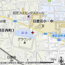大阪府堺市東区日置荘西町3丁26周辺の地図