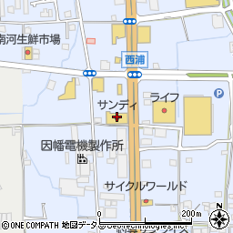 サンディ羽曳野西浦店周辺の地図