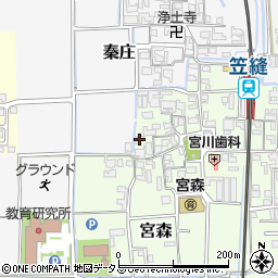 奈良県磯城郡田原本町宮森358周辺の地図