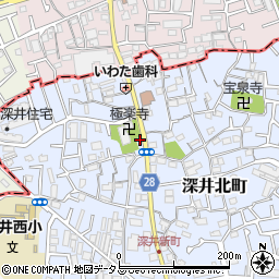 大阪府堺市中区深井北町14周辺の地図