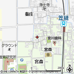 奈良県磯城郡田原本町宮森357周辺の地図