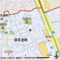 大阪府堺市中区深井北町52-69周辺の地図