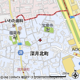 大阪府堺市中区深井北町87周辺の地図