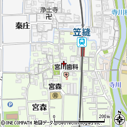 奈良県磯城郡田原本町宮森334-1周辺の地図