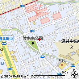 大阪府堺市中区深井北町3205-2周辺の地図