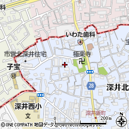 大阪府堺市中区深井北町117-6周辺の地図